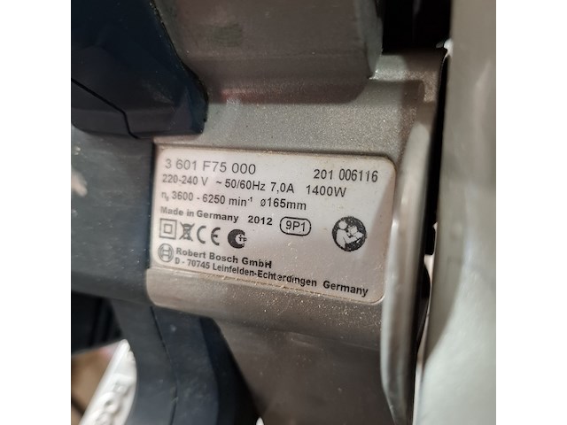 Invalzaag met geleiderail bosch, gkt55gce, bouwjaar 2012 - afbeelding 9 van  10