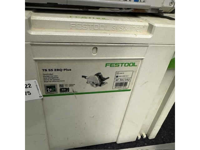 Invalzaag met lineaal, festool, ts 55 ebq-plus / fs 1400/2 - afbeelding 3 van  5