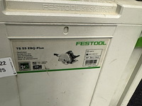 Invalzaag met lineaal, festool, ts 55 ebq-plus / fs 1400/2 - afbeelding 3 van  5