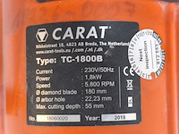 Invalzaag voor tegels 180mm 230v carat, tc1800, bouwjaar 2018 - afbeelding 9 van  10