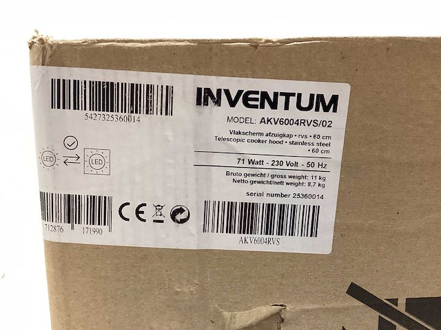 Inventum - akv6004rvs - vlakscherm afzuigkap - afbeelding 3 van  3