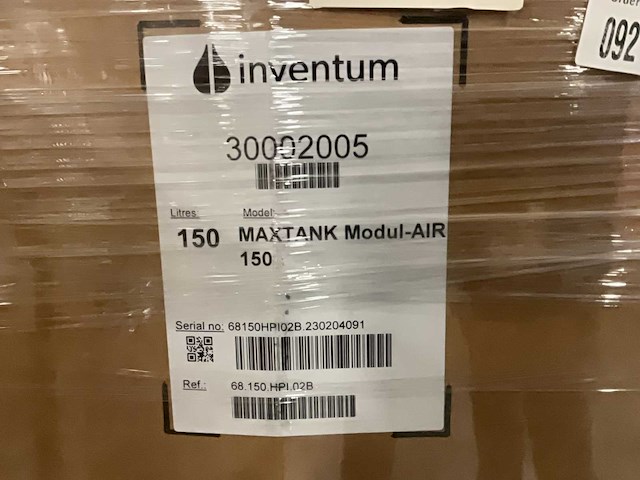 Inventum - ecolution modul air solo 62070000-2 - warmtepomp + 150l boiler - afbeelding 5 van  9