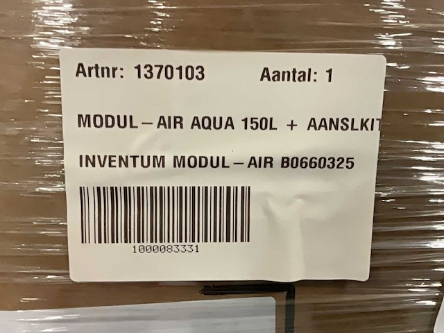 Inventum - ecolution modul air solo 62070000-2 - warmtepomp + 150l boiler - afbeelding 6 van  9