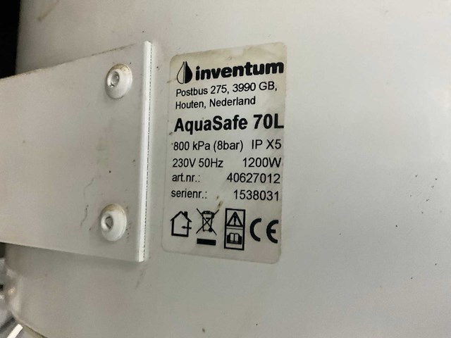 Inventum aquasafe 70l boiler (3x) - afbeelding 6 van  6