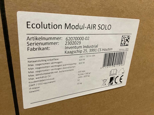 Inventum ecolution modul-air all ventilatiewarmtepomp - afbeelding 7 van  7