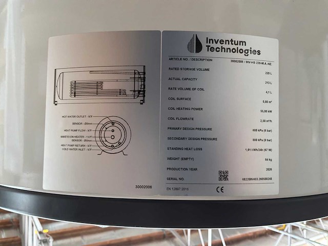 Inventum inv-hb 220-m.a.-hz boiler - afbeelding 6 van  6