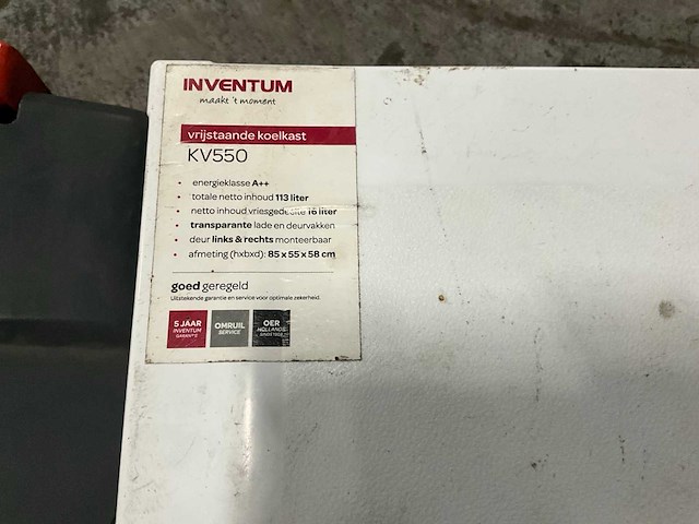 Inventum kk500 / kk550 koelkast 55x58x85cm (3x) - afbeelding 3 van  3