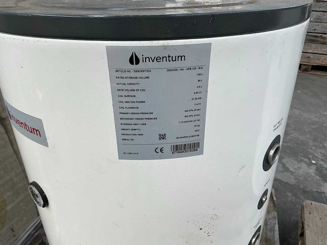 Inventum rvs warmtepompboiler - afbeelding 2 van  2