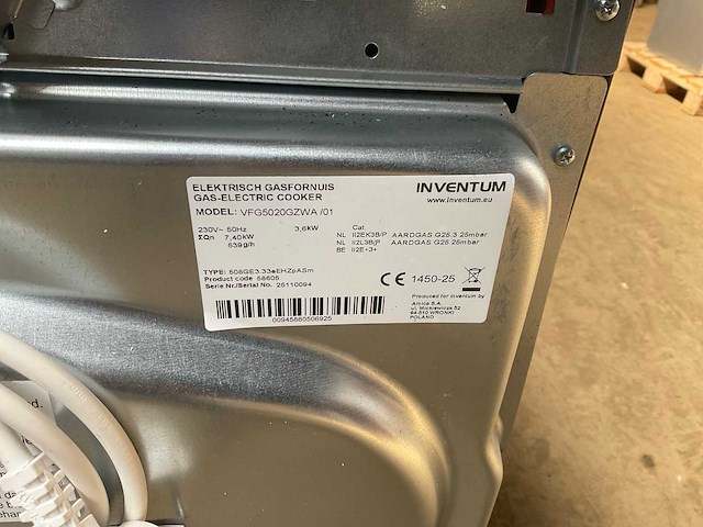 Inventum vfg5020gzwa & vfg6034wgrvs fornuizen (2x) - afbeelding 10 van  12