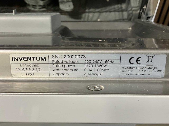 Inventum vvw5520/01 tafelmodel vaatwasser - afbeelding 4 van  4