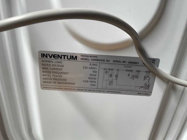 Inventum wasmachine (4x) - afbeelding 17 van  17
