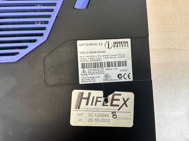 Invertek optidrive e2 frequentieregelaar - afbeelding 3 van  3