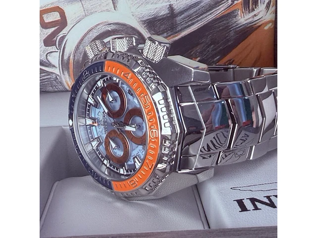 Invicta akula 44294 chronograaf herenhorloge - afbeelding 4 van  14