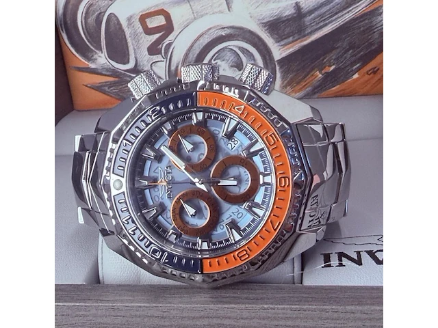Invicta akula 44294 chronograaf herenhorloge - afbeelding 8 van  14