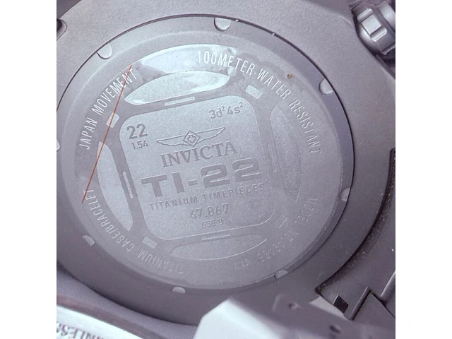 Invicta ti-22 chronograph 49486 herenhorloge - afbeelding 9 van  10