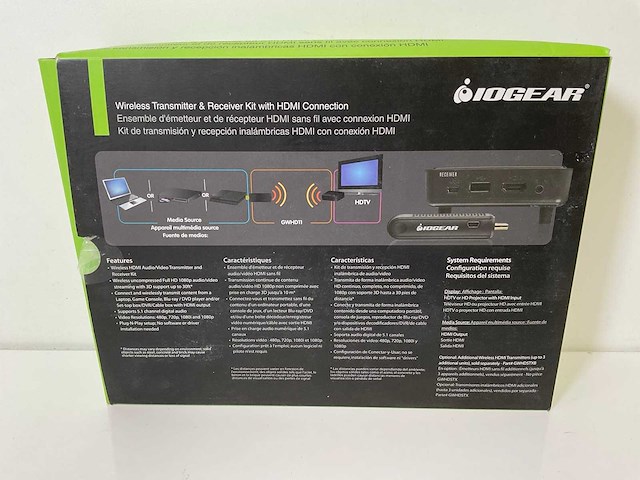 Iogear (gwhd11), wireless hdmi transmitter and receiver kit (14x) - afbeelding 5 van  7