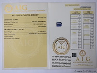Iolite 1.21ct aig certified - afbeelding 3 van  3