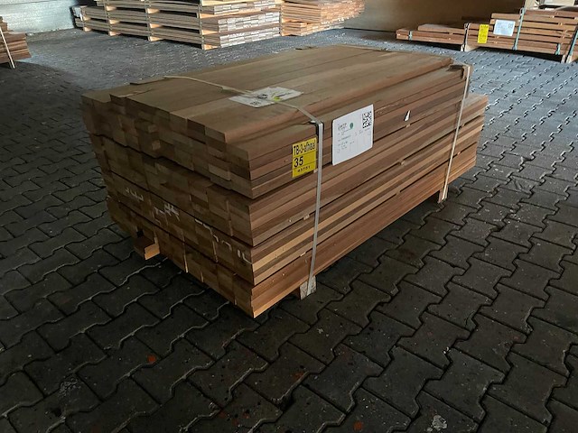 Ipé country grade planken geschaafd 1000-1550x90x27mm (207x) - afbeelding 2 van  3