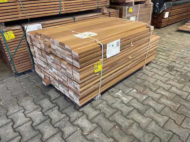 Ipé country grade planken geschaafd 1000-1550x90x27mm (207x) - afbeelding 2 van  3