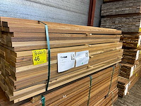 Ipé country grade planken geschaafd 1850x90x27mm (217x) - afbeelding 1 van  3