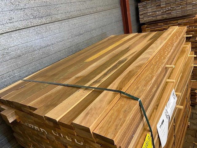 Ipé country grade planken geschaafd 1850x90x27mm (217x) - afbeelding 3 van  3