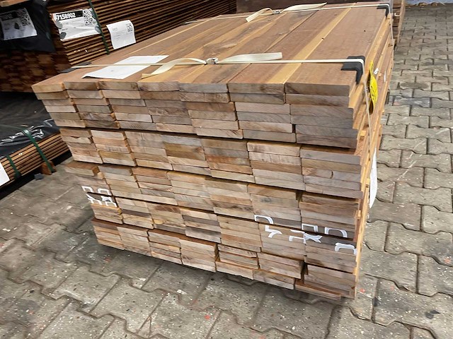 Ipé country grade planken geschaafd 950x120x21mm (182x) - afbeelding 3 van  3