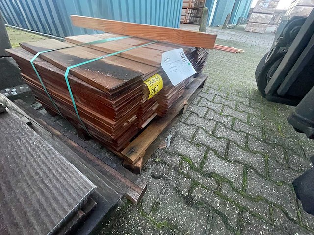 Ipé kopse veer en groef (buitenparket) 600x145x21mm (119x) - afbeelding 2 van  3