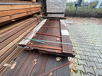 Ipé planken fijnbezaagd 1850x130x27mm (16x) - afbeelding 1 van  3