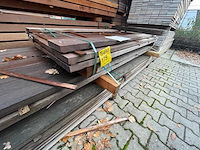 Ipé planken fijnbezaagd 1850x130x27mm (16x) - afbeelding 2 van  3