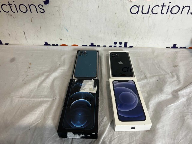 Iphone 12 pro max| iphone 12 zwart - afbeelding 1 van  2