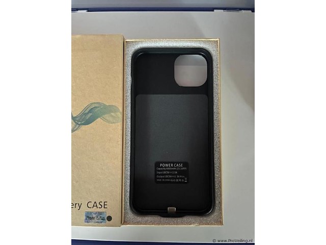 Iphone 15 plus powerbank hoesje - 6800mah - afbeelding 1 van  4
