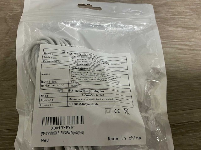 Iphone ladekabel &stecker (30x) - afbeelding 3 van  3