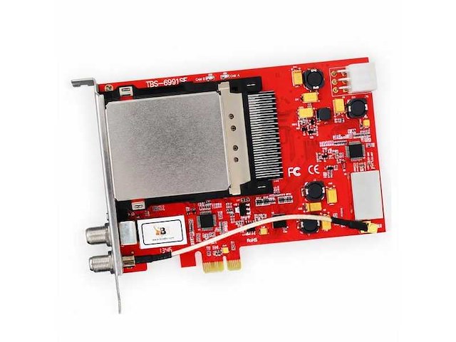 Iptv dvb-s/s2 encrypted dual tuner interface - tbs 6991se - afbeelding 1 van  7
