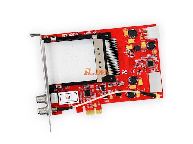 Iptv dvb-s/s2 encrypted dual tuner interface - tbs 6991se - afbeelding 2 van  8