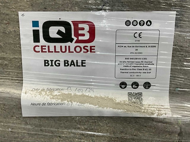 Iq3 big bale pallets cellulose isolatie (15x) - afbeelding 5 van  7
