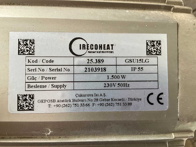Irecoheat terrasheater 25.389 (3x) - afbeelding 2 van  2