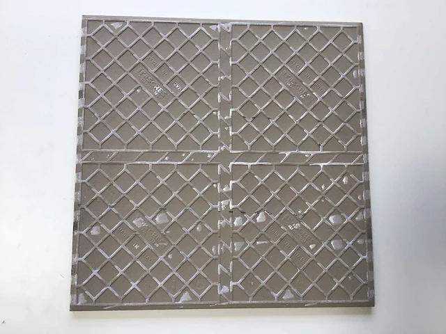 Iris - antraciet - 45x45 cm - 40m2 - wandtegel - afbeelding 3 van  6