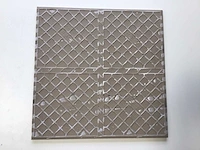 Iris - antraciet - 45x45 cm - 40m2 - wandtegel - afbeelding 3 van  6