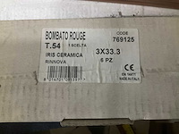 Iris ceramica listello 3x33cm bombato rouge (230x) - afbeelding 6 van  7