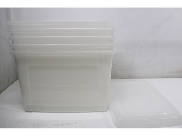 Iris clearbox opbergbox 70l kunststof transparant set van 6 - afbeelding 3 van  3