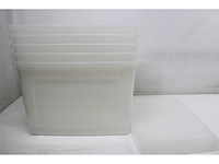 Iris clearbox opbergbox 70l kunststof transparant set van 6 - afbeelding 3 van  3