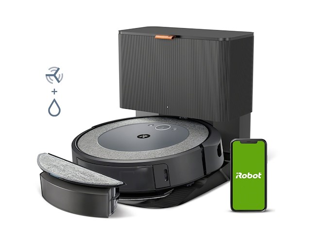 Irobot roomba combo i5+ (i5572) robotstofzuiger & reiniger 2en1 zwart - afbeelding 1 van  6