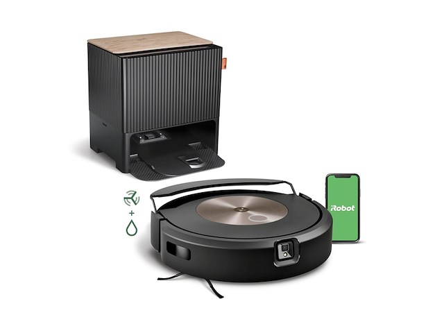 Irobot roomba combo j9+ robotstofzuiger voor vloerreiniging zelflegende basis/watervulling dweil brons - afbeelding 1 van  4
