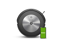 Irobot roomba j7158 robotstofzuiger grijs zwart besturing via app