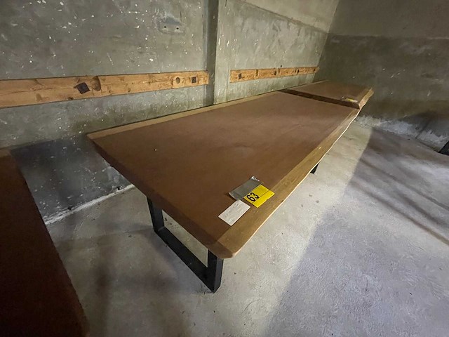 Iroko tafel 2000x900x70mm - afbeelding 1 van  3