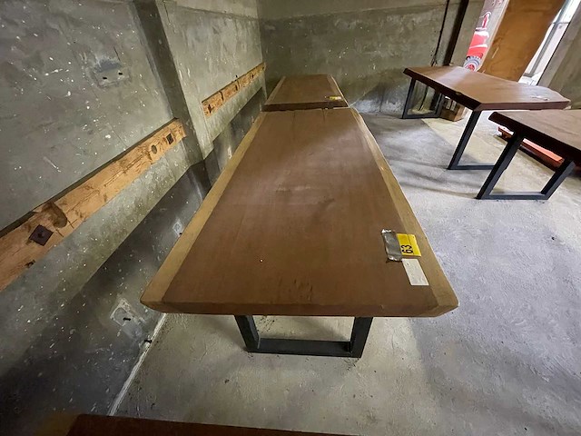 Iroko tafel 2000x900x70mm - afbeelding 2 van  3