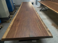 Iroko tafel 4000x850x65mm - afbeelding 2 van  3