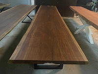 Iroko tafel 4000x900x65mm - afbeelding 2 van  3