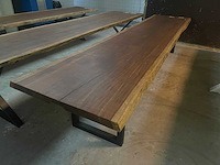 Iroko tafel 4000x900x65mm - afbeelding 1 van  3