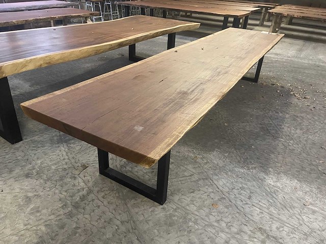 Iroko tafel 4000x900x65mm - afbeelding 1 van  3